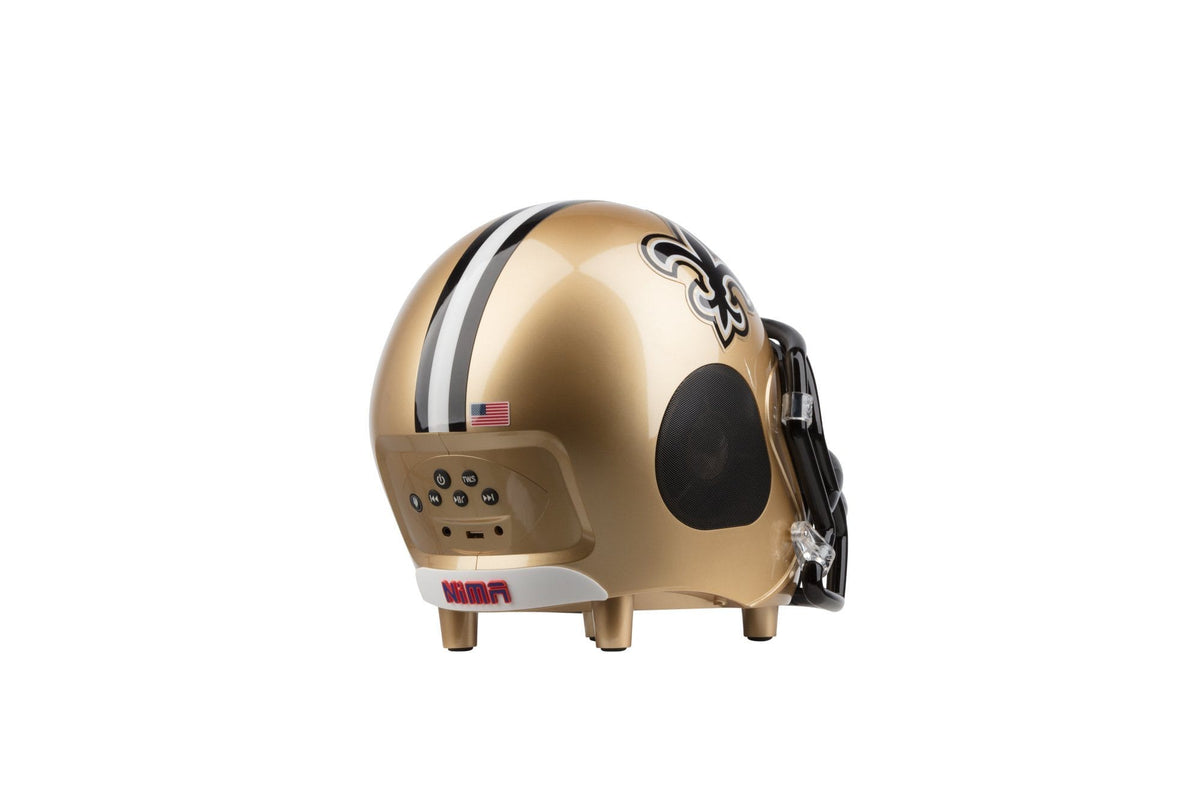 New Orleans Saints Bluetooth Speaker Helmet – NIMA Sports Audio