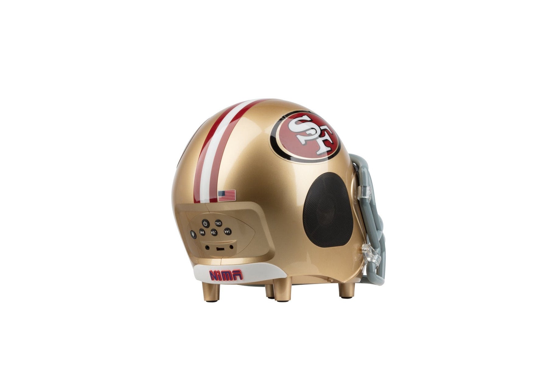 San Francisco 49ers Bluetooth Speaker Helmet – NIMA Sports Audio